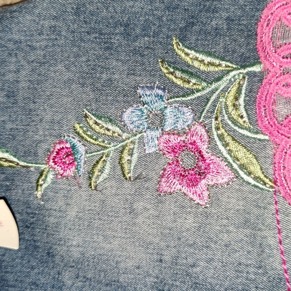 NWT Girls 2 Piece Jean Skirt and Wrap Set - Picture 7 of 7